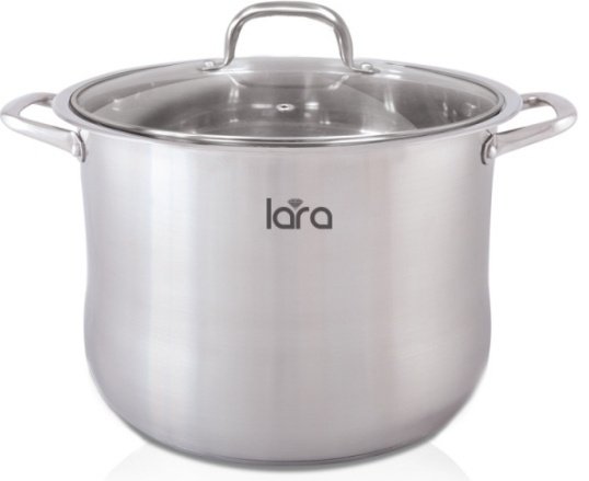 Кастрюля 8.2 л, LARA LR02-41 сталь купить,NaN