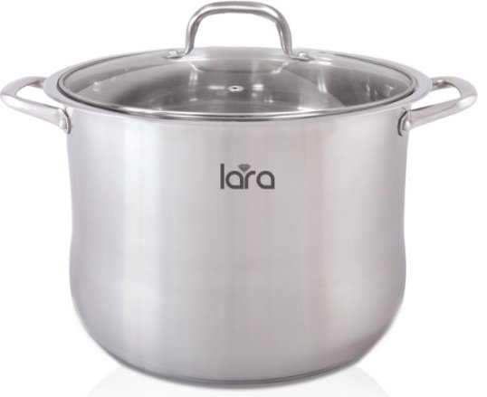Кастрюля 8.2 л, LARA LR02-41 сталь купить,NaN