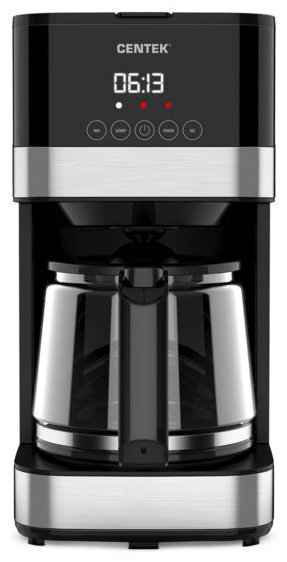 Кофеварка CENTEK CT-1150 черный, стальной