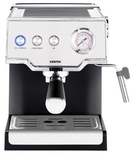 Кофеварка CENTEK CT-1167 стальной, черный купить,0