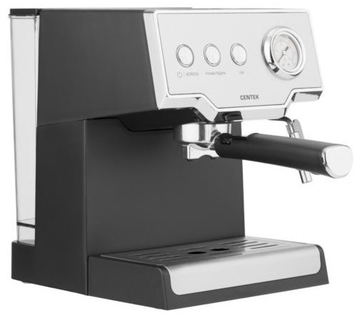 Кофеварка CENTEK CT-1167 стальной, черный купить,NaN