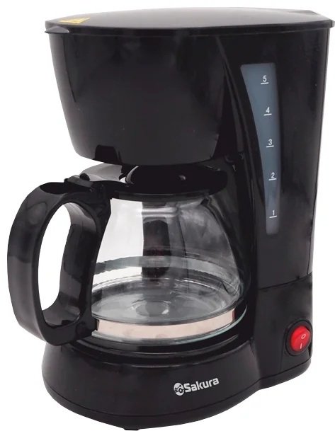 Кофеварка Sakura SA-6107BK черный