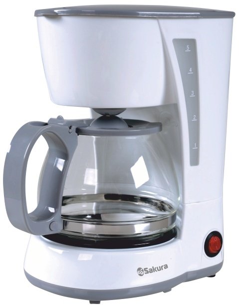 Кофеварка Sakura SA-6107W белый