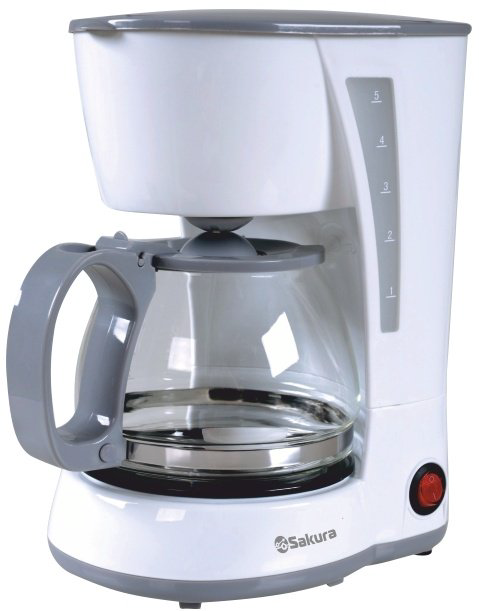Кофеварка Sakura SA-6107W белый