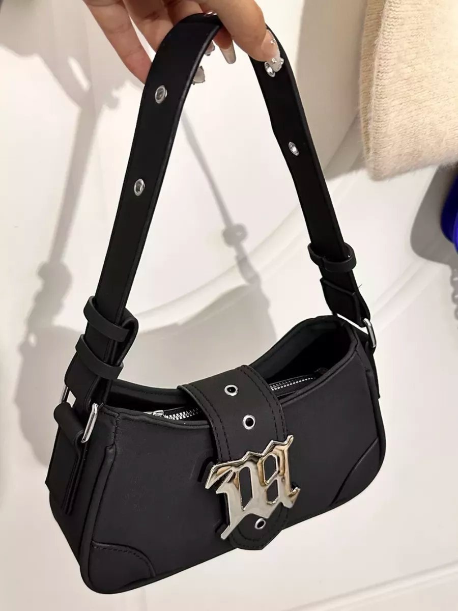 Сумка багет TrendyBags полиэстер черный купить,NaN