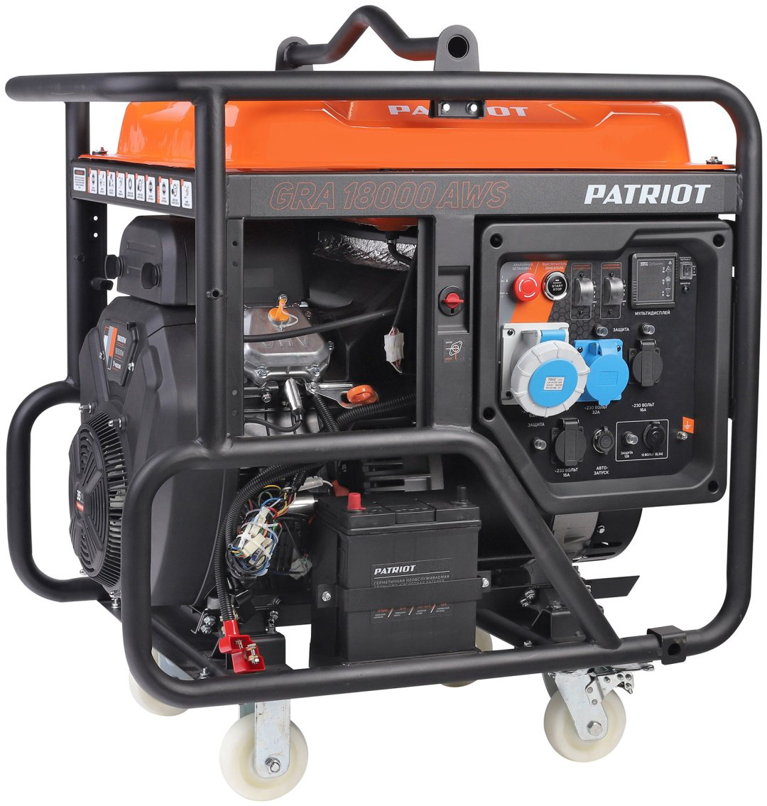 Электростанция бензиновая Patriot 16.5 кВт 3 (400/230 В), GRA 18000 AWS купить,NaN