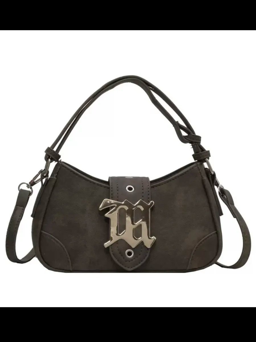 Сумка багет TrendyBags полиэстер серый купить,NaN