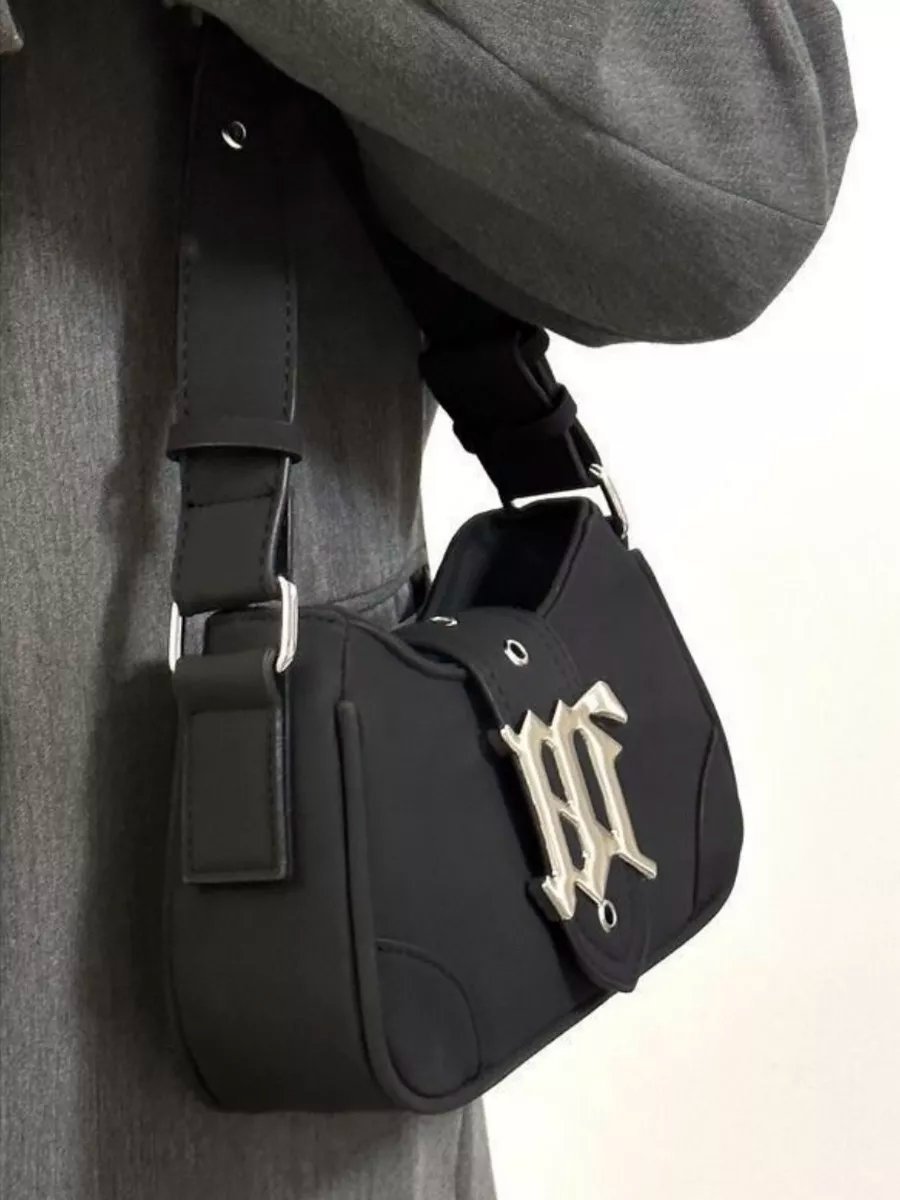 Сумка багет TrendyBags полиэстер черный купить,NaN
