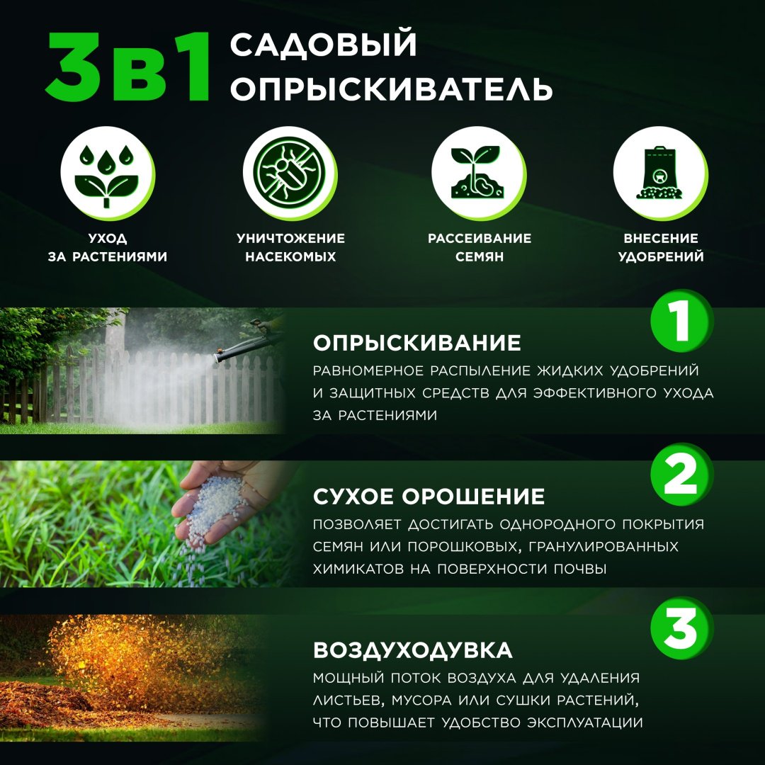 Опрыскиватель ECO бензиновый EC1568-4 купить,0