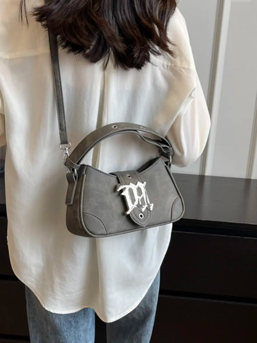 Сумка багет TrendyBags полиэстер серый купить,NaN