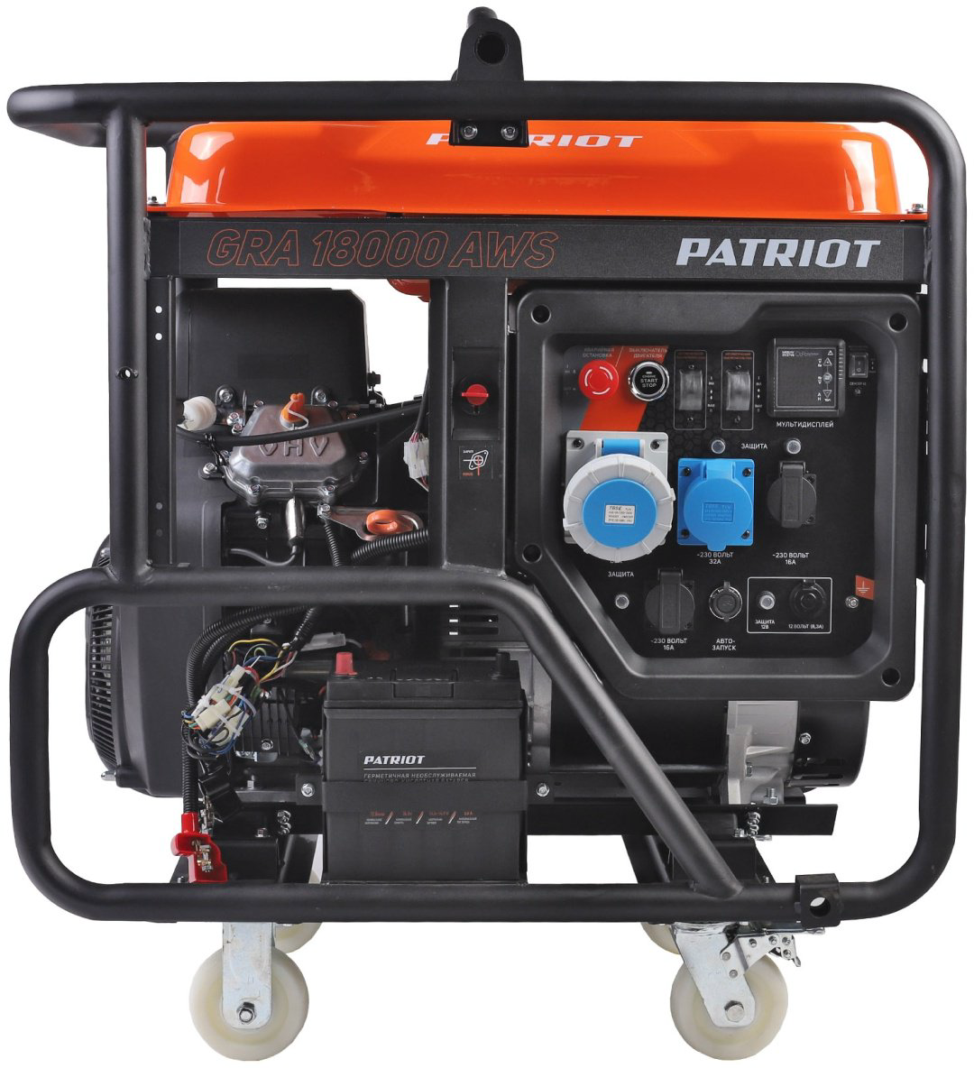 Электростанция бензиновая Patriot 16.5 кВт 3 (400/230 В), GRA 18000 AWS купить,NaN