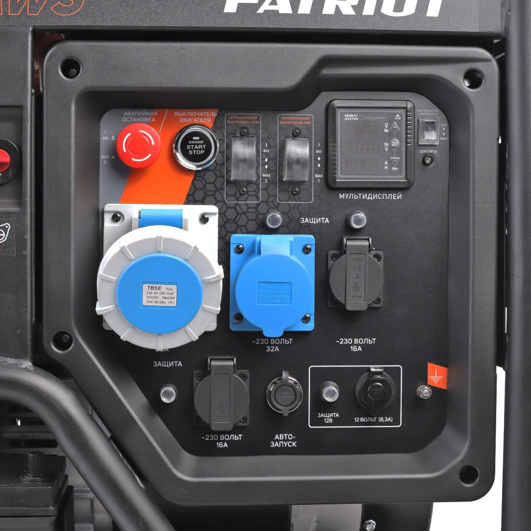 Электростанция бензиновая Patriot 16.5 кВт 3 (400/230 В), GRA 18000 AWS купить,NaN