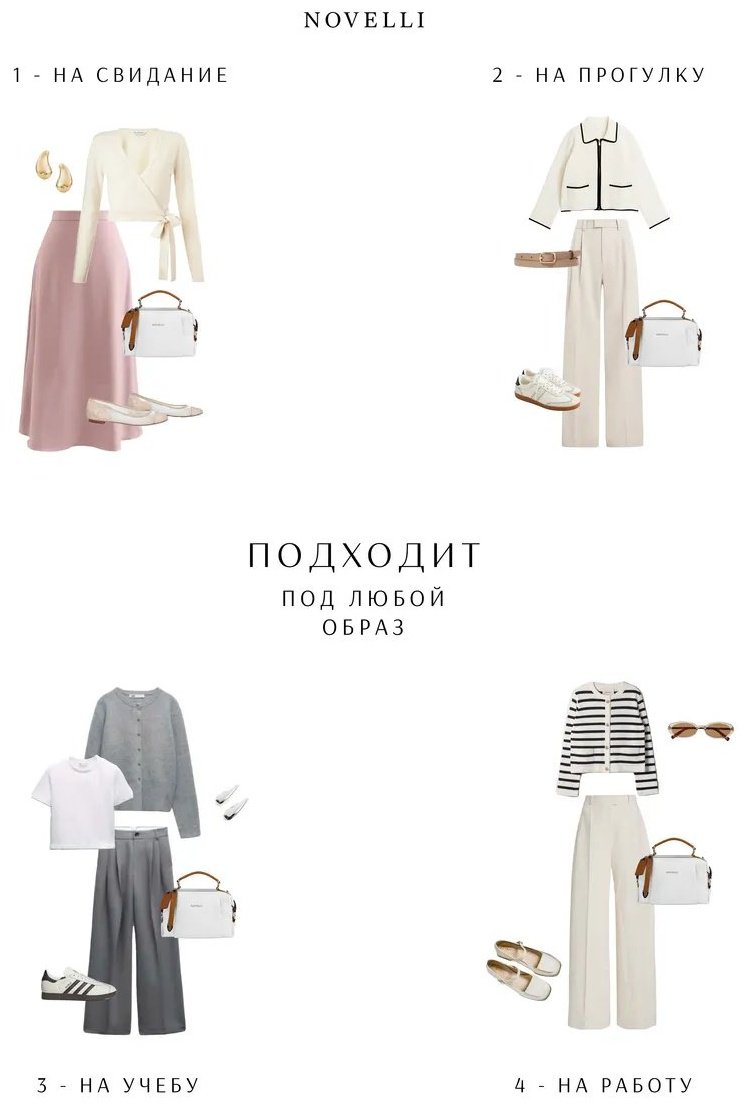 Сумка кросс-боди Novelli экокожа белый купить,NaN