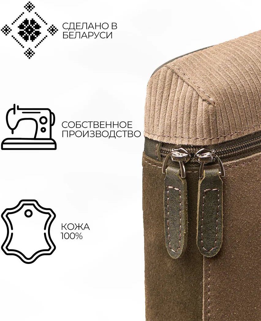 Сумка кросс-боди IGERMANN натуральная кожа бежевый купить,NaN