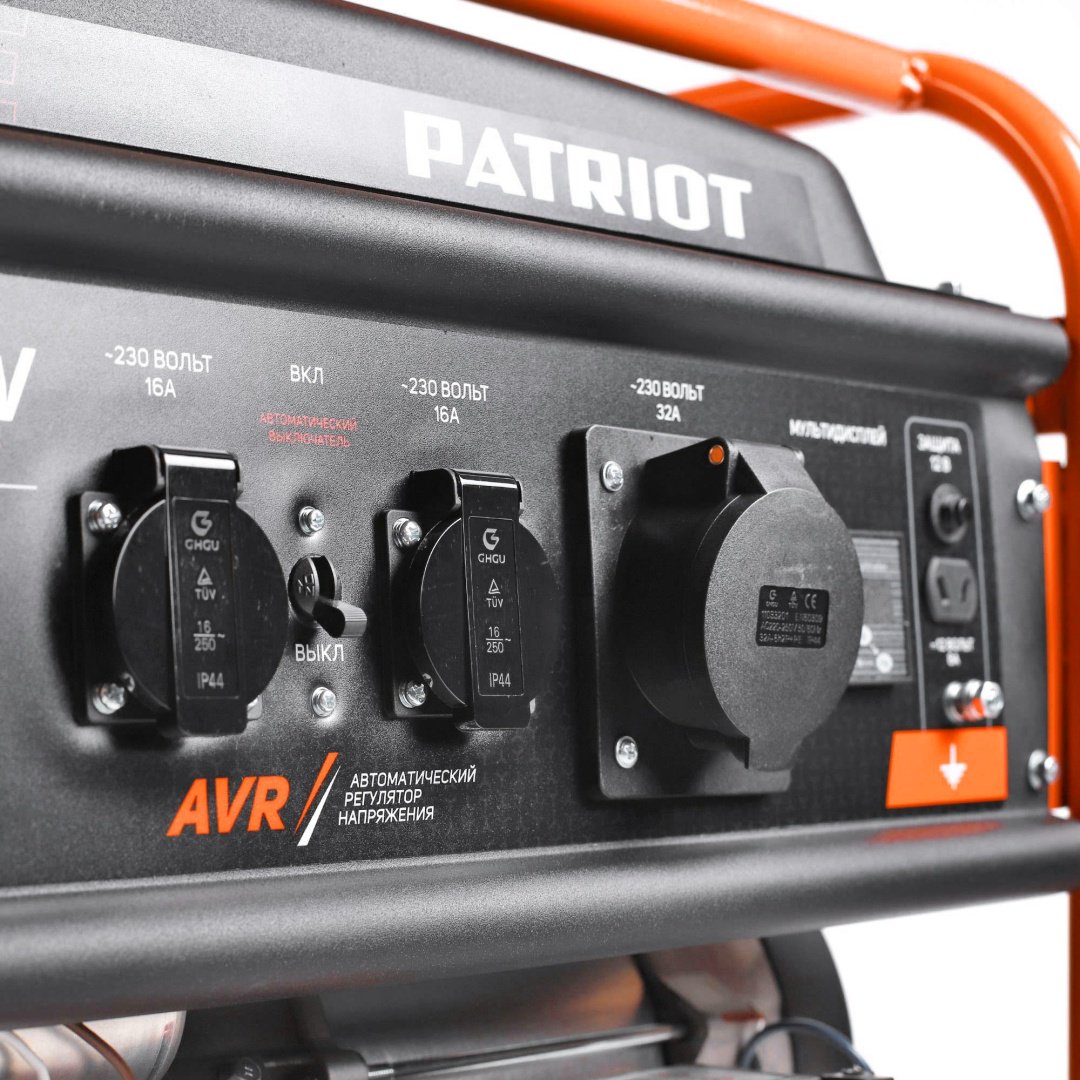 Электростанция бензиновая Patriot 6 кВт 1 (220 В), GRS 7500E