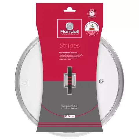 Крышка Rondell RDA-1620 Stripes 24 см  купить,NaN