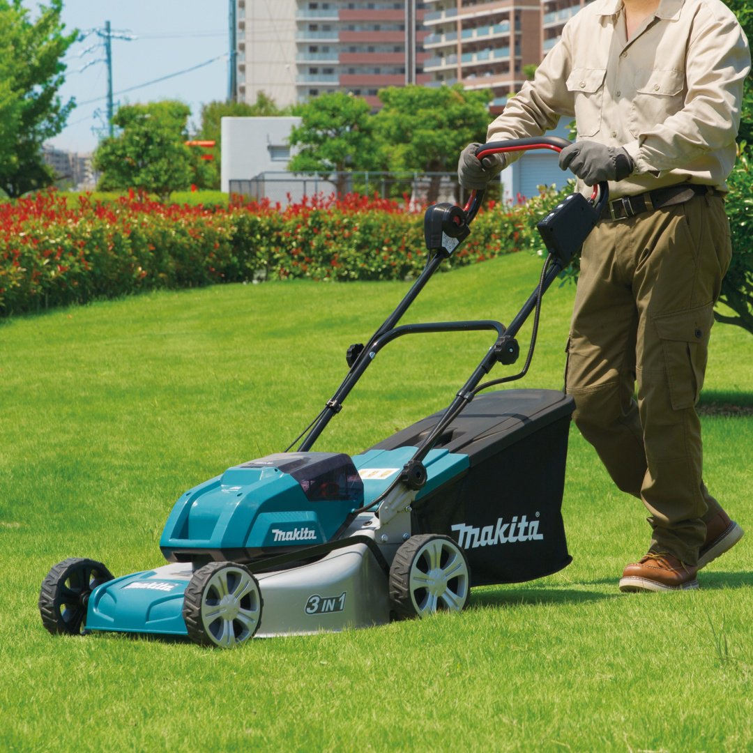 Газонокосилка колесная аккумуляторная Makita DLM460PT2 купить,0