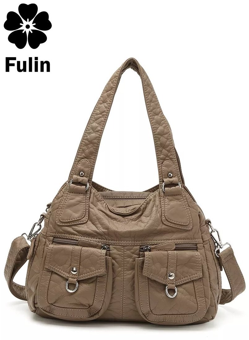 Мини-сумка FULIN экокожа зеленый купить,NaN