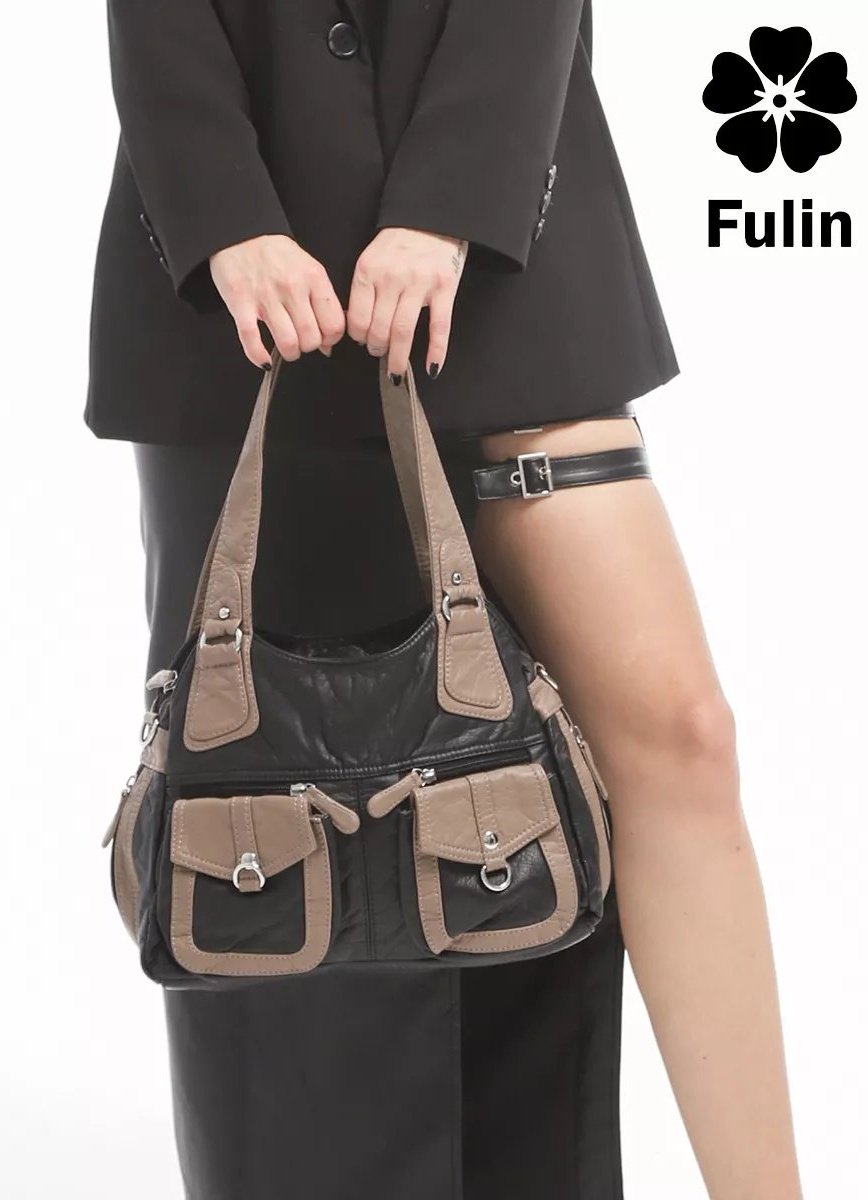 Мини-сумка FULIN экокожа черный купить,NaN