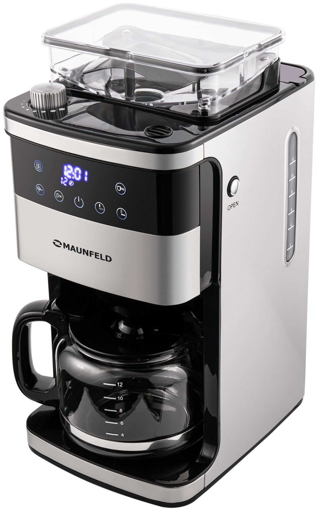 Кофемашина MAUNFELD MF-723S серебристый, черный купить,0
