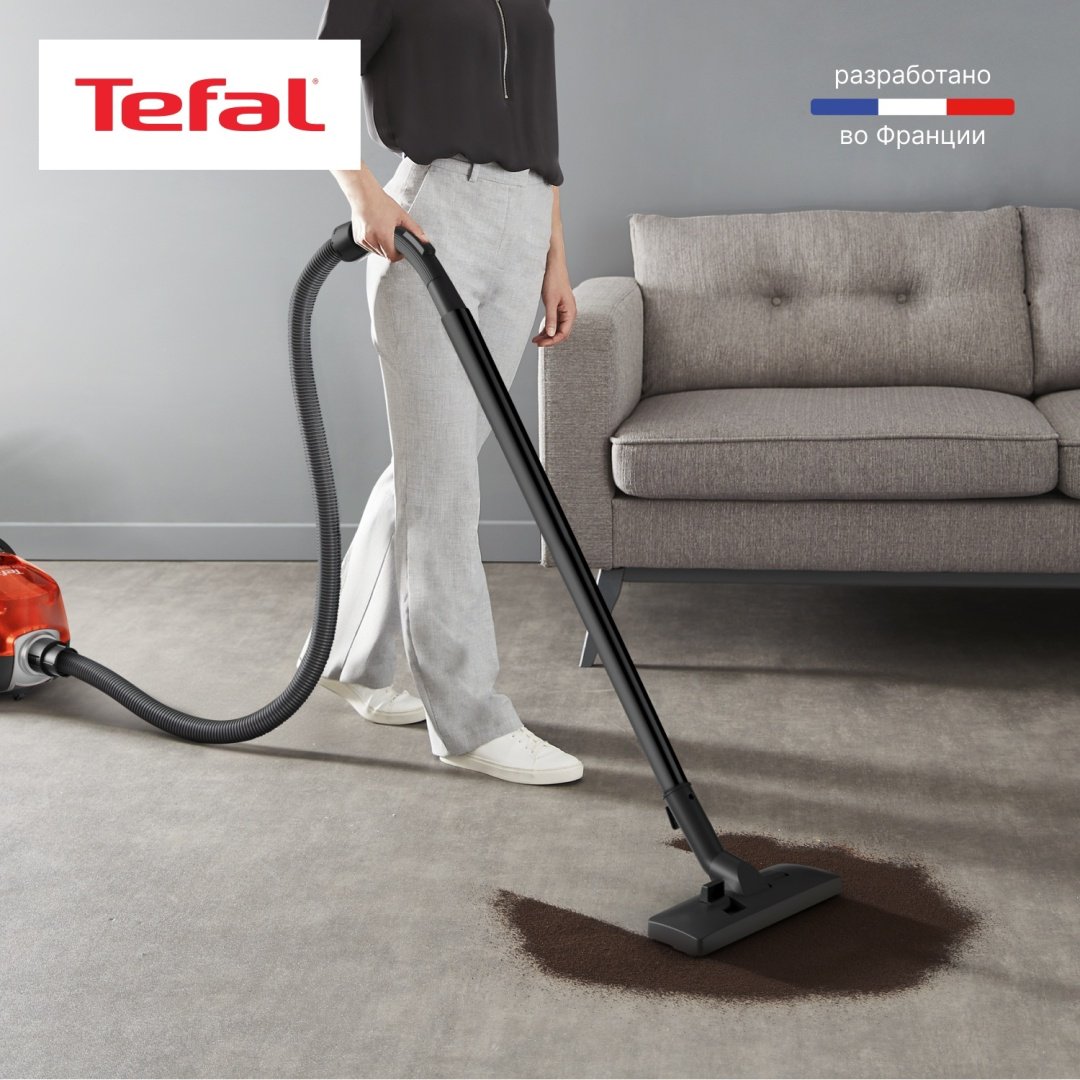 Пылесос Tefal TW3235EA оранжевый, черный купить,NaN