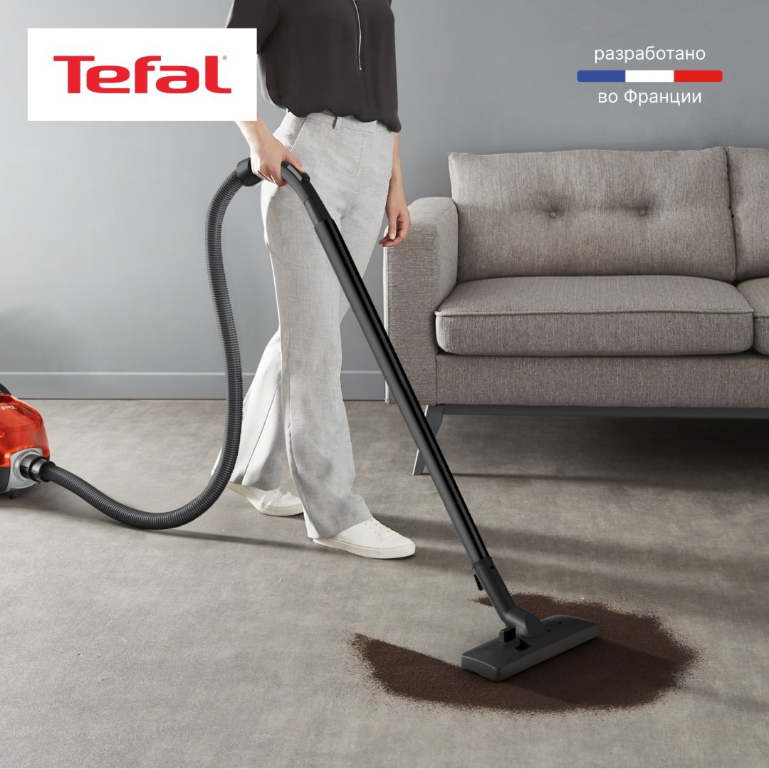 Пылесос Tefal TW3235EA оранжевый, черный купить,NaN
