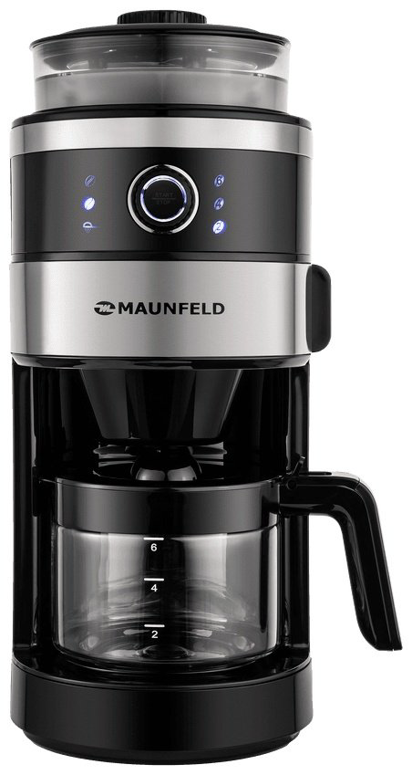 Кофеварка MAUNFELD MF-731BK черный купить,NaN