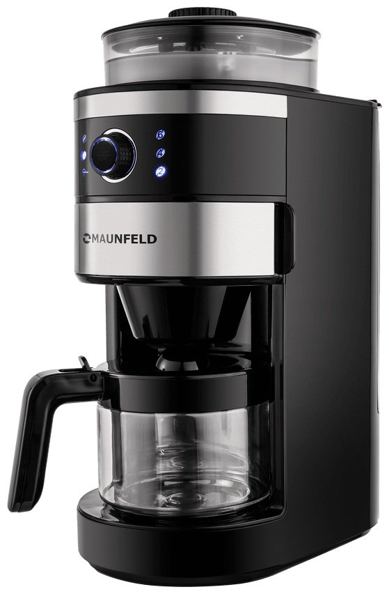 Кофеварка MAUNFELD MF-731BK черный купить,NaN