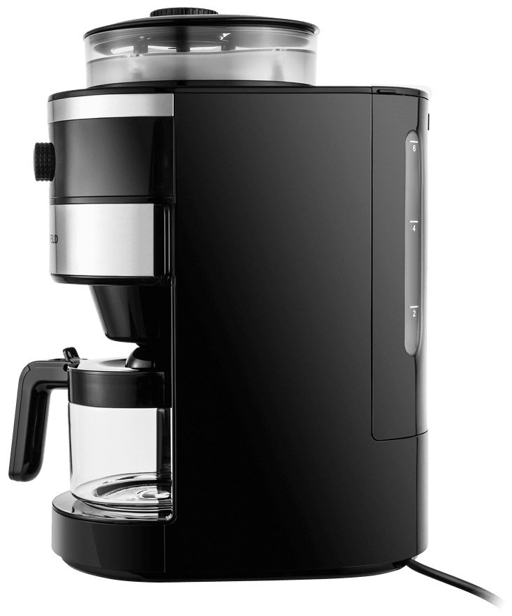 Кофеварка MAUNFELD MF-731BK черный купить,NaN