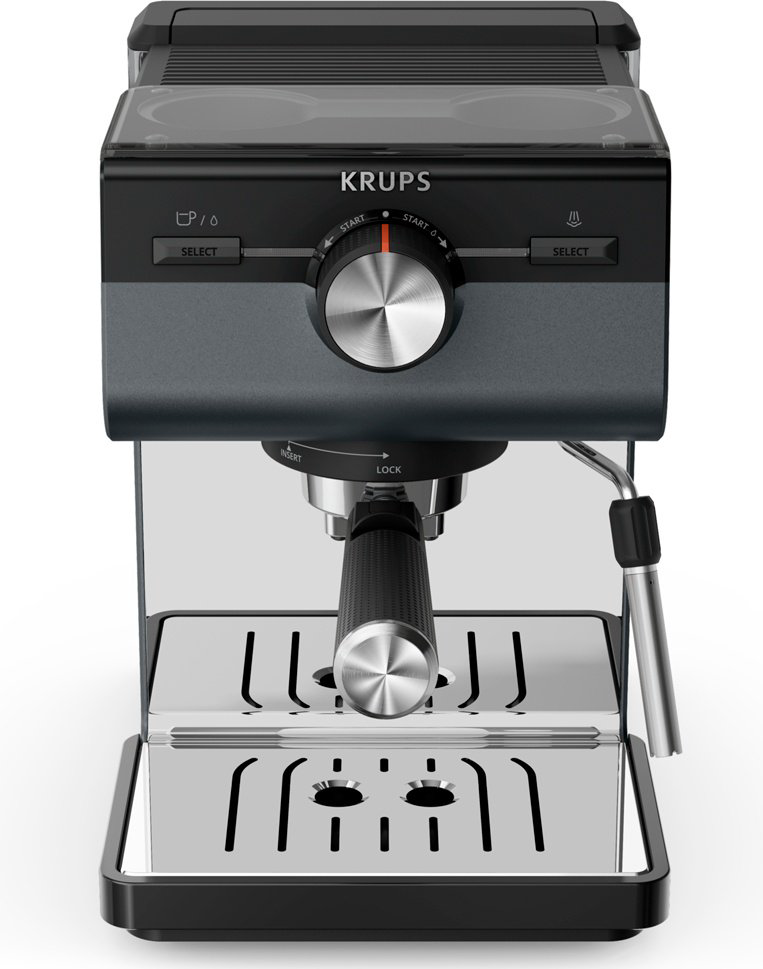 Кофеварка Krups Authentic+XP384G10 черный, серебристый купить,NaN