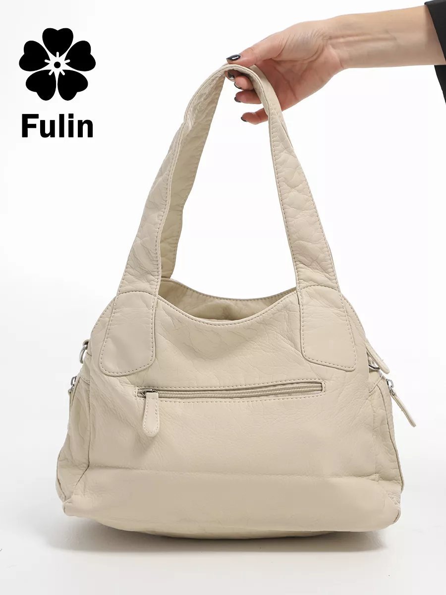 Мини-сумка FULIN экокожа бежевый купить,NaN