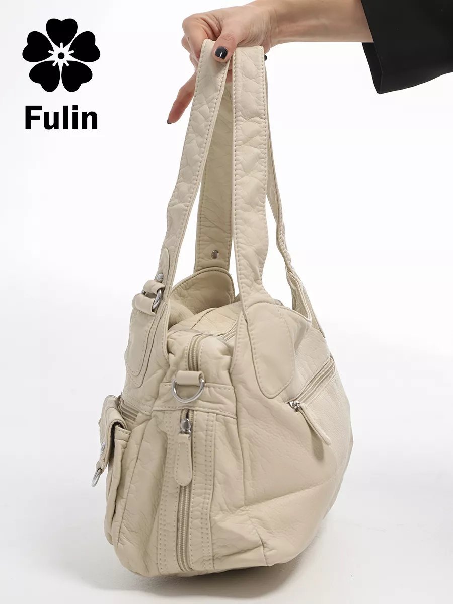 Мини-сумка FULIN экокожа бежевый купить,NaN