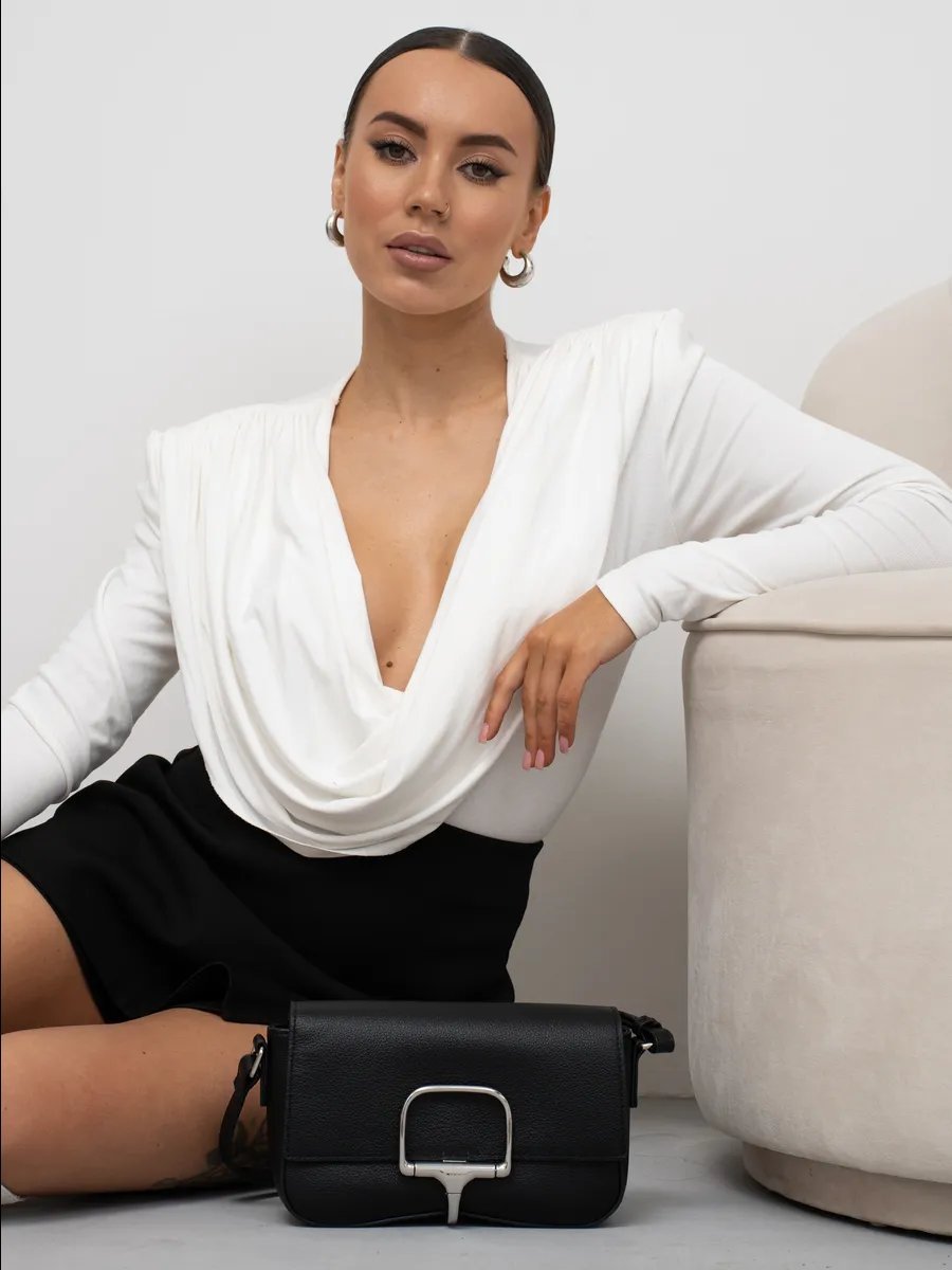 Клатч Stella Fiore натуральная кожа черный купить,NaN