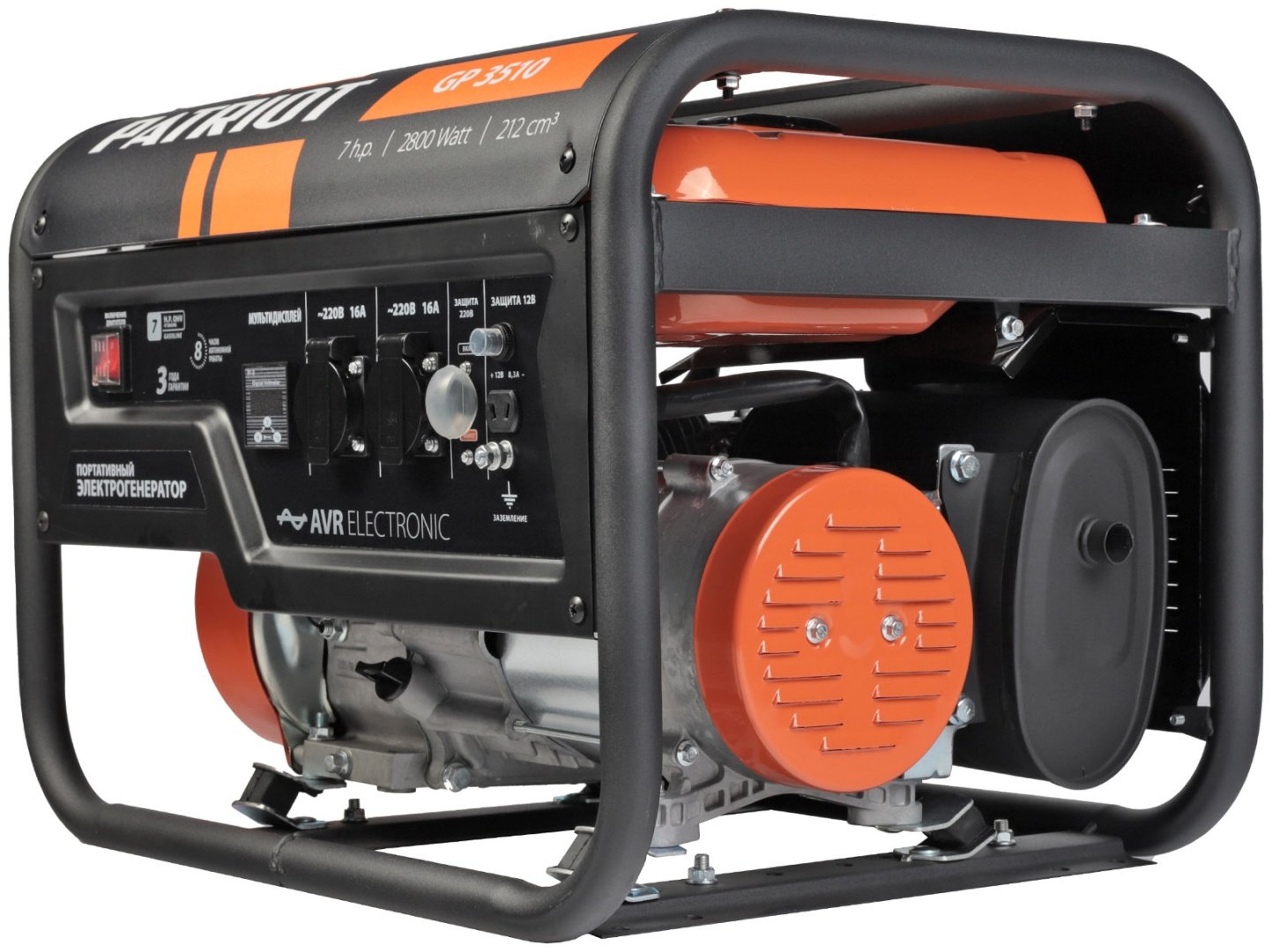 Электростанция бензиновая Patriot 2.5 кВт 1 (220 В), GP 3510 - ForteMarket Электростанция бензиновая Patriot 2.5 кВт 1 (220 В), GP 3510 купить,0