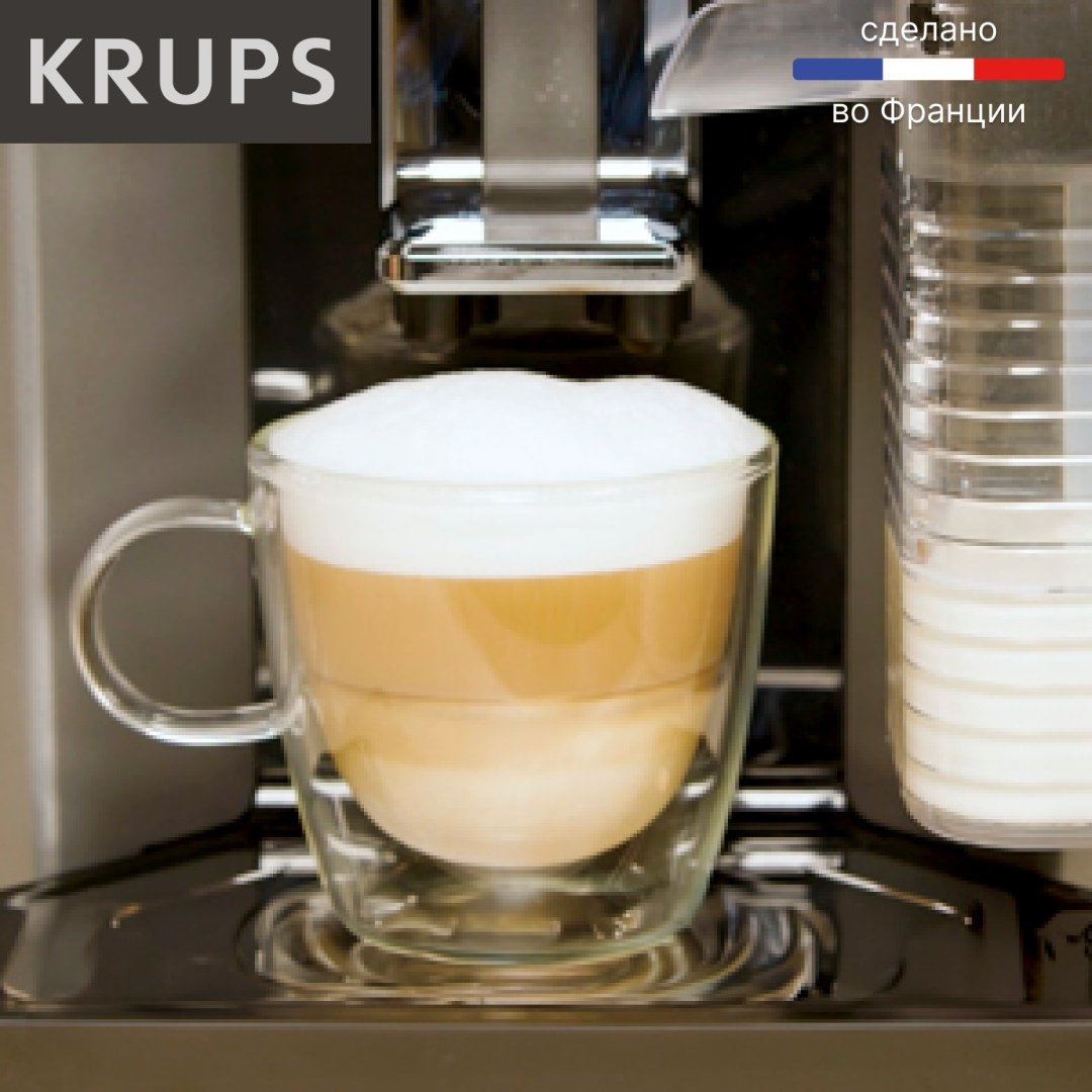 Кофемашина Krups Sensation Milk EA912B10 черный, серебристый купить,0