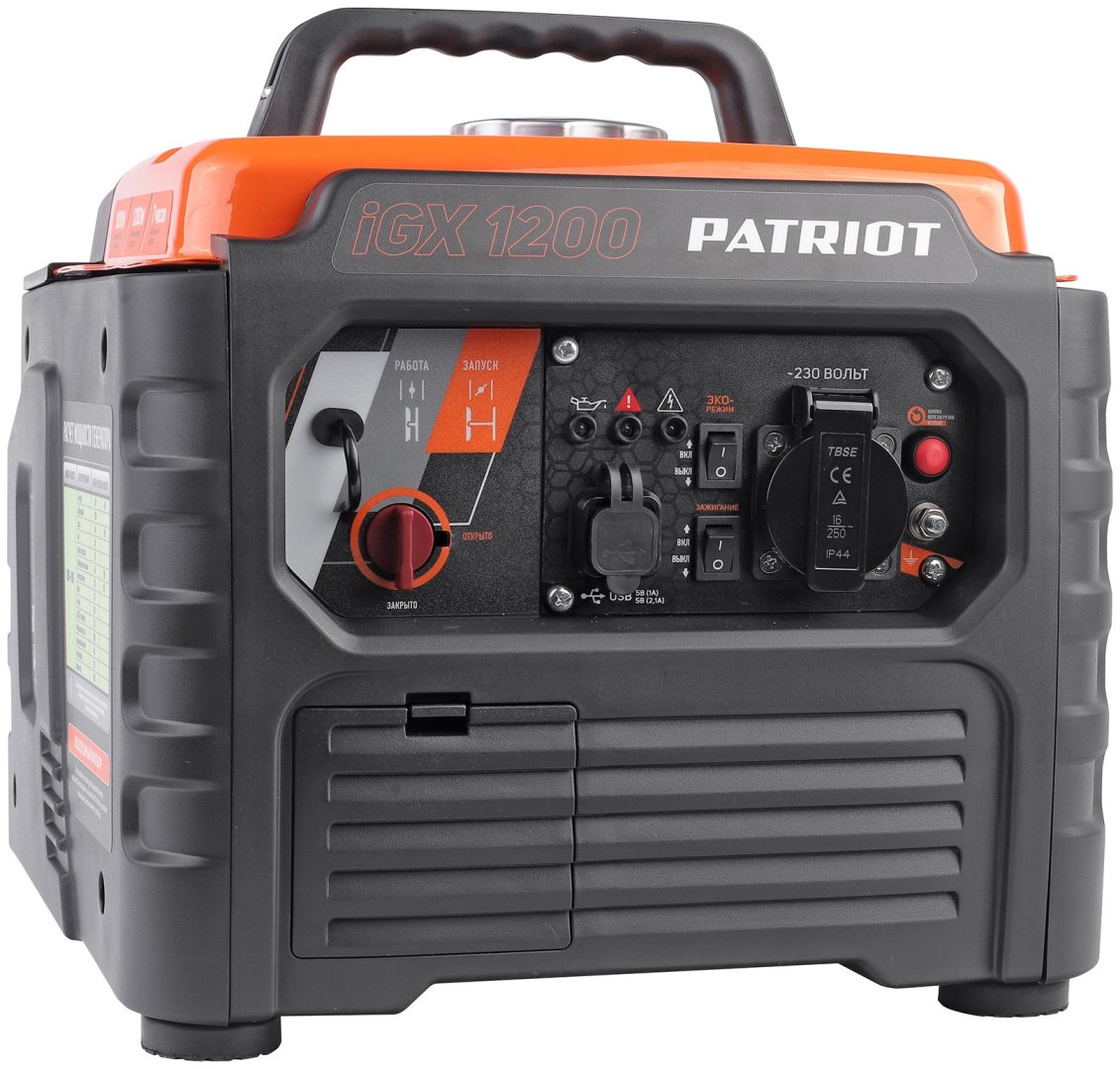 Электростанция бензиновая Patriot 1 кВт 1 (220 В), iGX 1200 - ForteMarket Электростанция бензиновая Patriot 1 кВт 1 (220 В), iGX 1200 купить,0