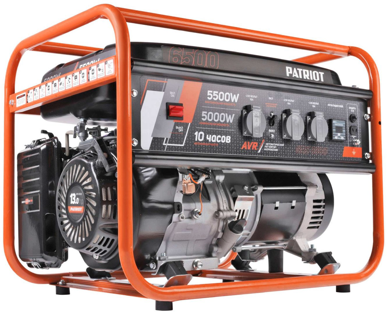 Электростанция бензиновая Patriot 5 кВт 1 (220 В), PATRIOT GRS 6500 купить,NaN