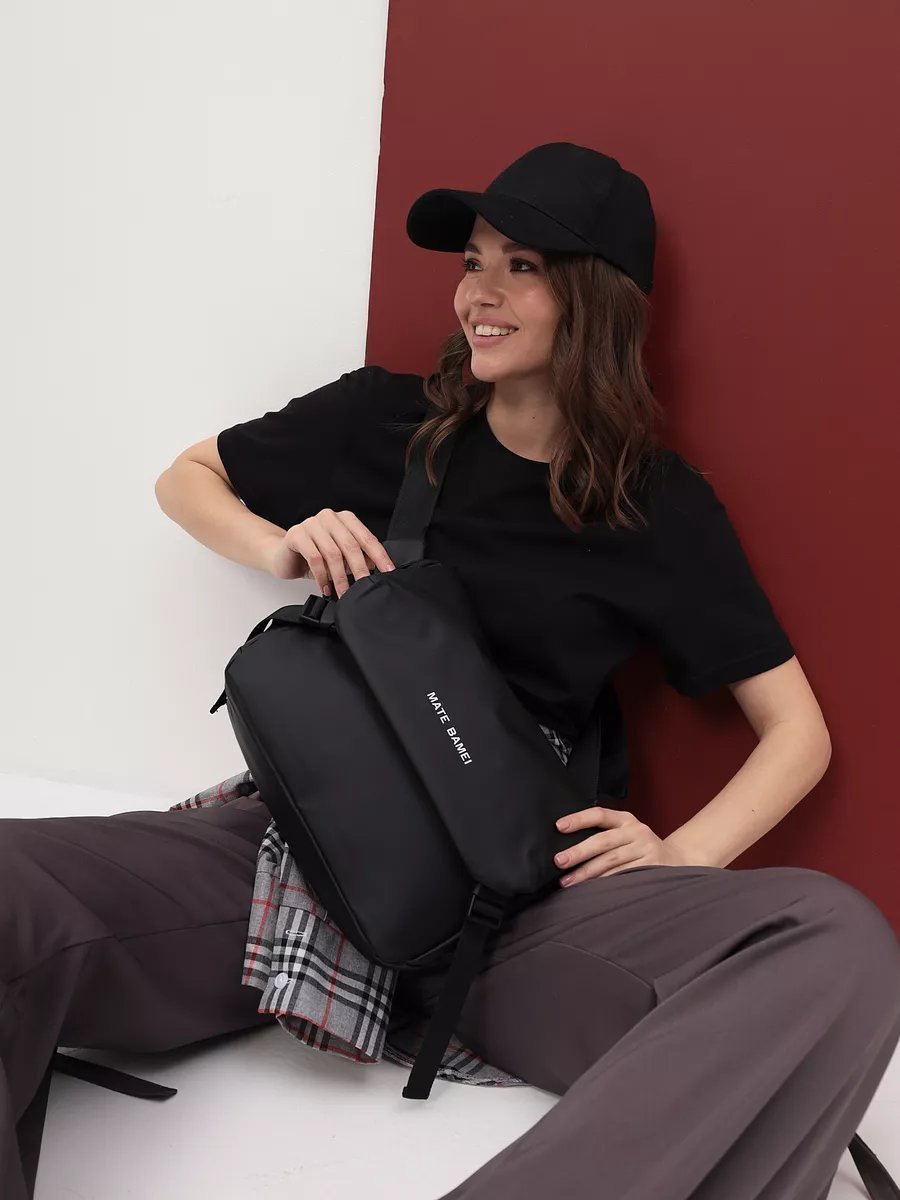 Сумка кросс-боди MiniBags полиэстер черный купить,NaN