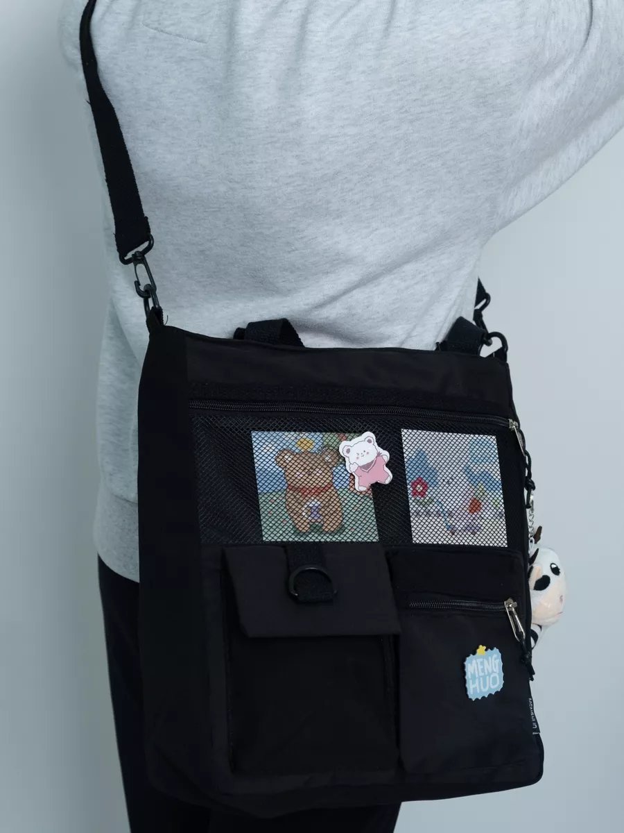 Сумка кросс-боди Libag экокожа черный купить,NaN