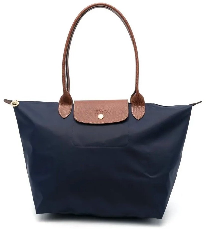 Сумка шоппер TrendyBags натуральная кожа синий купить,NaN