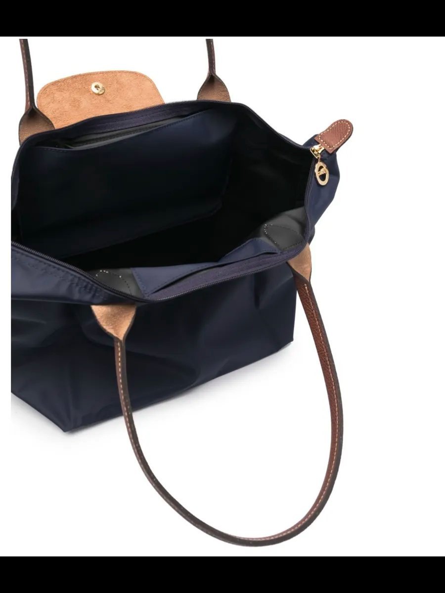 Сумка шоппер TrendyBags натуральная кожа синий купить,NaN