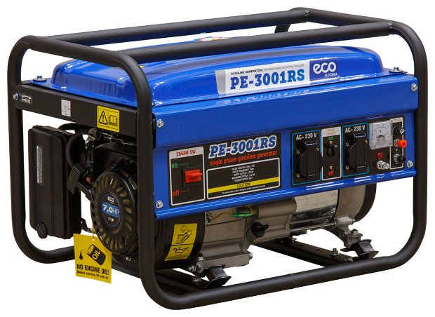 Электростанция бензиновая ECO 2.3 кВт 1 (220 В), PE-3001RS