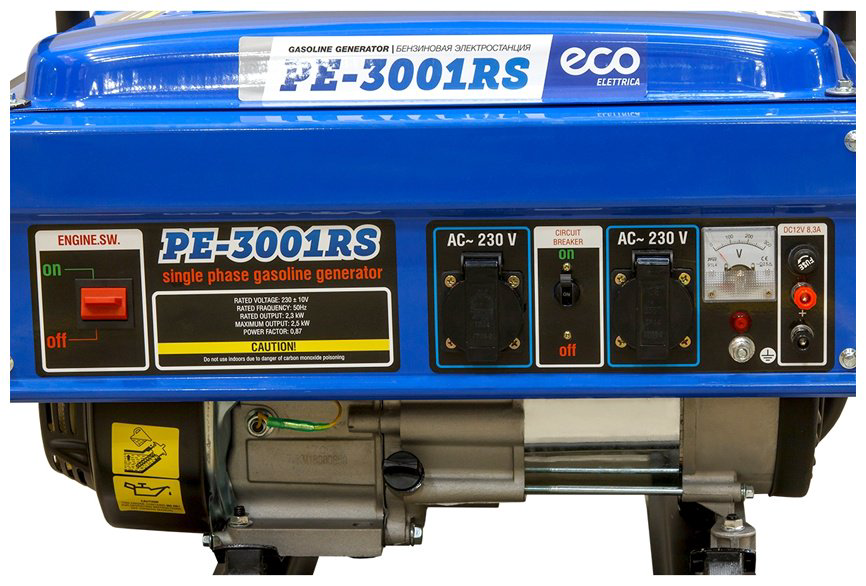 Электростанция бензиновая ECO 2.3 кВт 1 (220 В), PE-3001RS купить,NaN