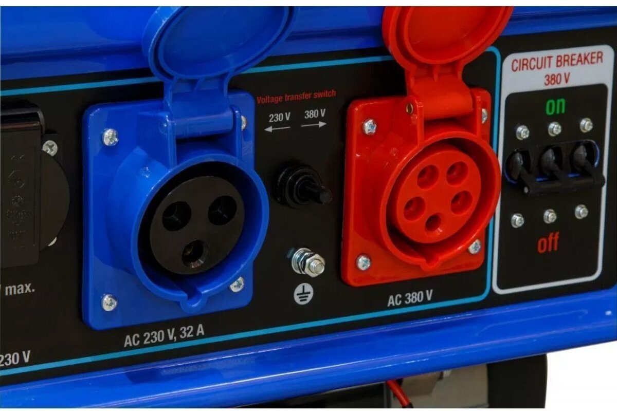 Электростанция бензиновая ECO 6 кВт 1 (220 В), PE-9001E3FP