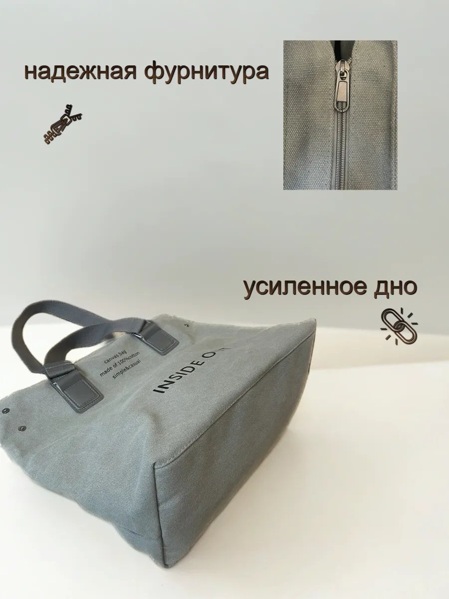 Сумка шоппер канвас голубой купить,NaN
