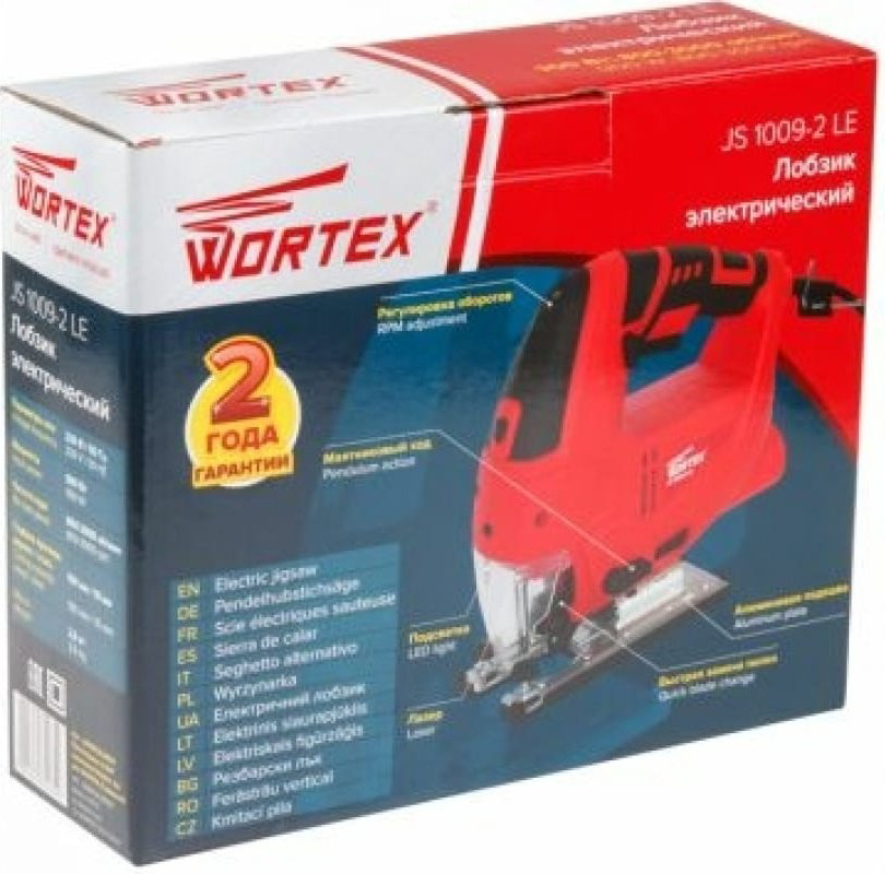 Электролобзик WORTEX JS 1009-2 LE в кор. (900 Вт, пропил до 100 мм, лазер, подсветка, литая платформа) купить,NaN