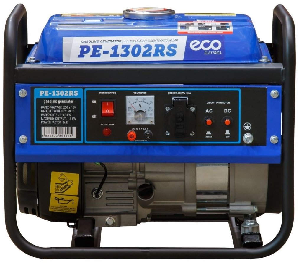 Электростанция бензиновая ECO 0.9 кВт 1 (220 В), PE-1302RS - ForteMarket Электростанция бензиновая ECO 0.9 кВт 1 (220 В), PE-1302RS купить,0