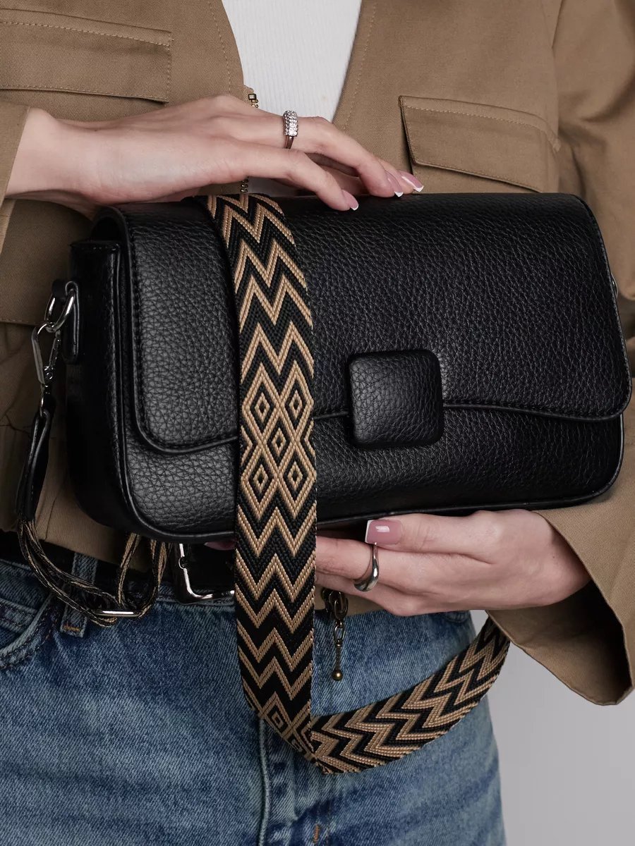 Сумка кросс-боди Bolder Bags экокожа черный купить,NaN