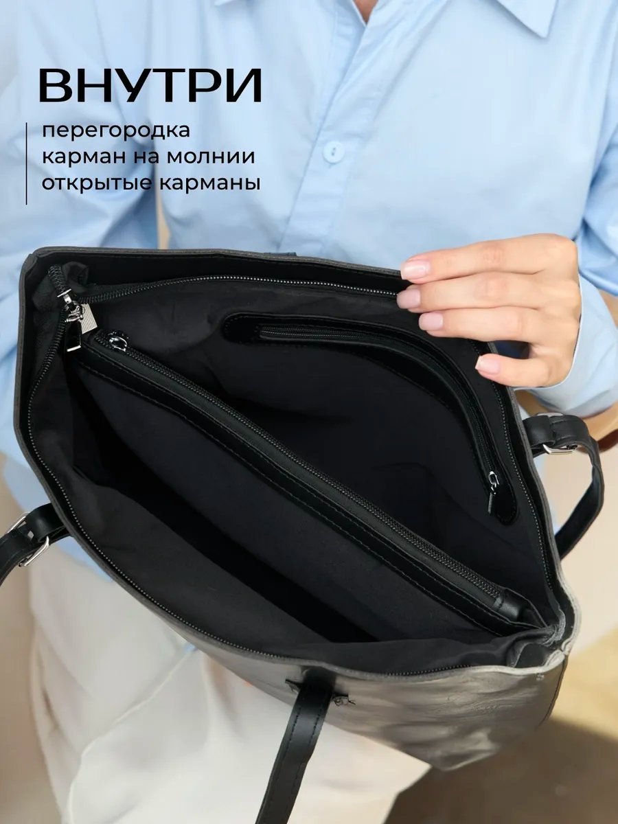 Сумка шоппер heybags экокожа коричневый купить,NaN