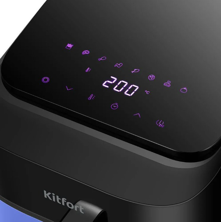 Аэрогриль Kitfort KT-2263 черный, синий - ForteMarket Аэрогриль Kitfort KT-2263 черный, синий купить,55990